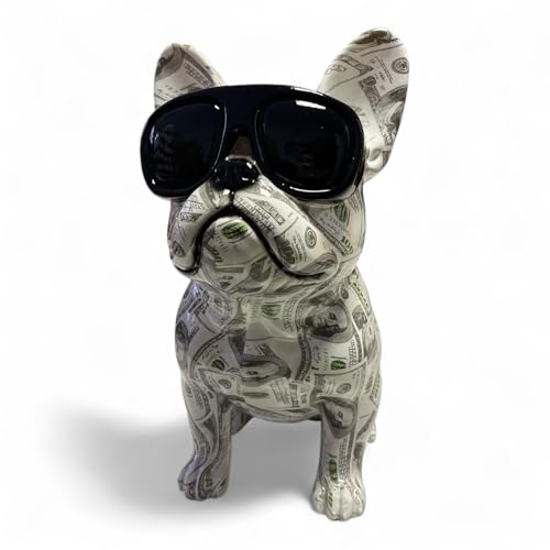 Generisch Exquisite Bulldoggenstatur Kunstharz Skulptur Handgefertigtes Design Statue