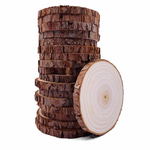 Holzscheiben 20 St Cke Holz Log Scheiben 9