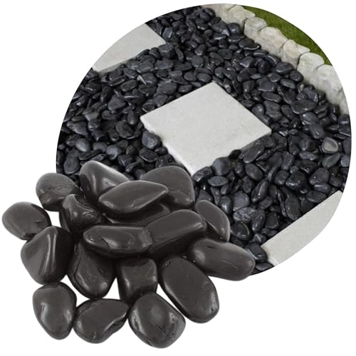 V Premium Solution Polierten Schwarzen Kieselsteine 2 4