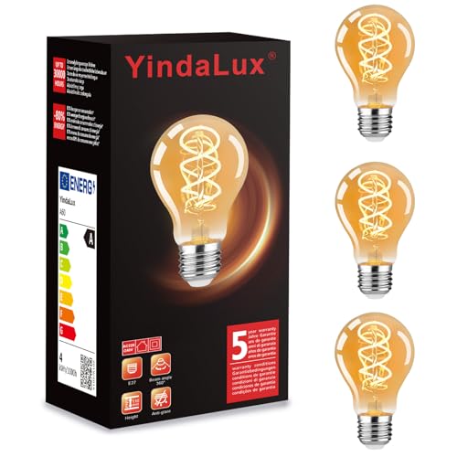 Yindalux Gl Hbirne E27 Led Warmweiss 2200k Filament