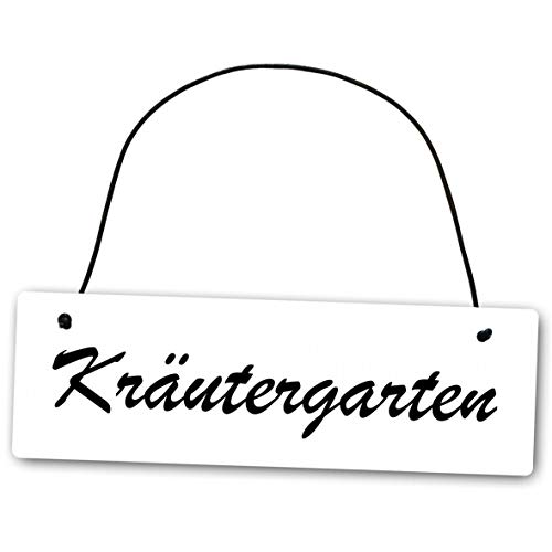 Homeyourself Metallschild Kr Utergarten 25 X 8 Cm