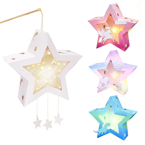 4 St Ck Laternen Bastelsets Kinder Sterne Kreativset