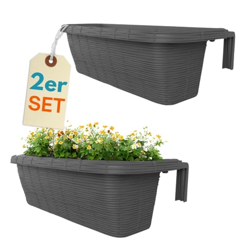 Garpet 2er Set Blumenkasten Balkongel Nder Balkon Blumenkasten
