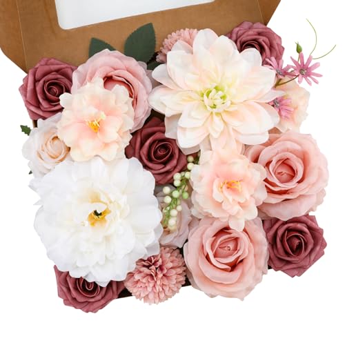 Floweroyal K Nstliche Blumen Combo Rosa Blumen Mix