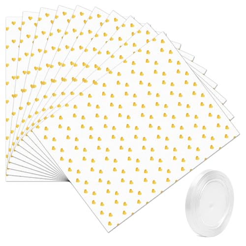 Wei Geschenkpapier Set Mit Herz 10 B Gen