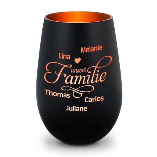 Gravurzeile Deko Windlicht Aus Glas Mit Gravur Unsere