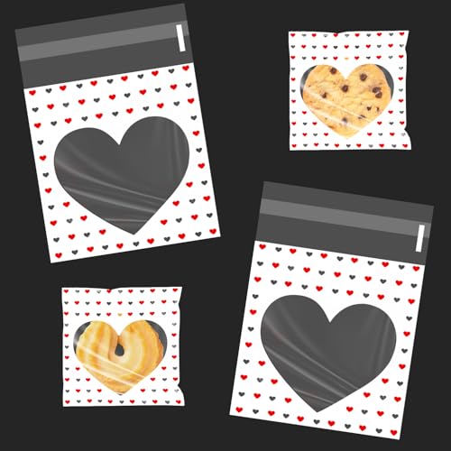 100 St Ck Zellophant Ten Mit Liebesmotiv Durchsichtige