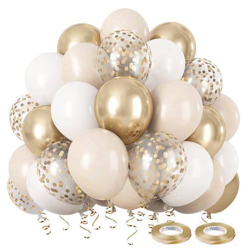 Luftballons Beige Gold 60 St Ck Luftballons Hochzeit