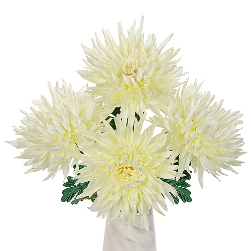 Oairse 4er Set Kunstblumen Chrysanthemen Dekoration K Nstliche