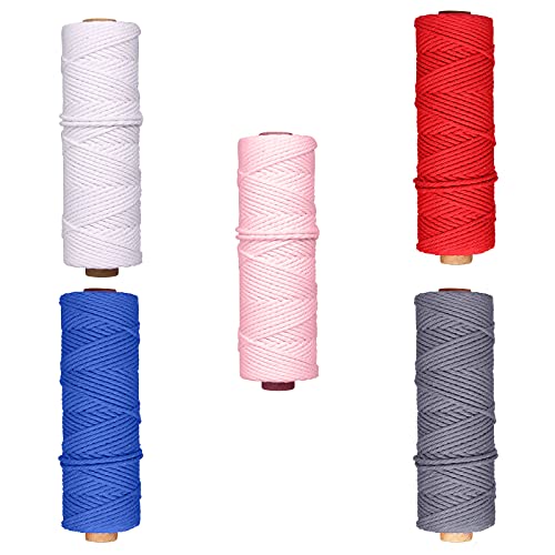 Makramee Garn 5er Set 2mm X 500m Macrame