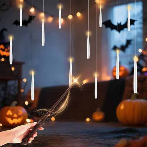 Yoedge Schwebende Kerzen 12 St Ck Mit Zauberstab