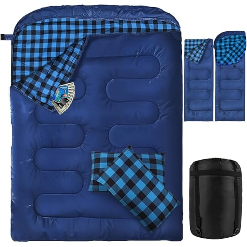 Doppelschlafsack Flanell 2 Personen Schlafsack Outdoor 220 X