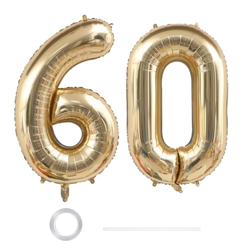 Goldrock Xxl Luftballon 60 Geburtstag Deko Wei Gold