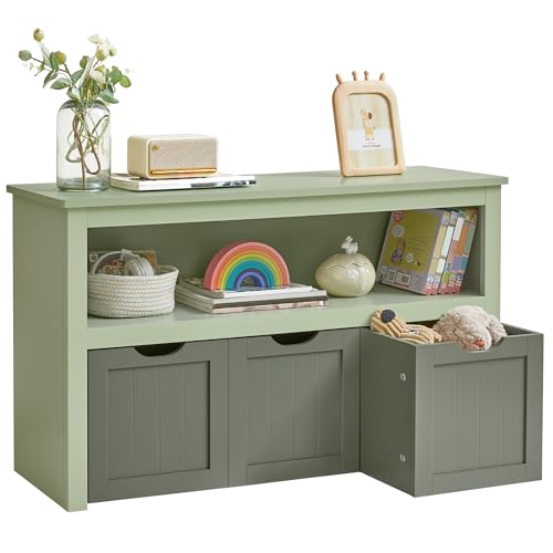 Vasagle Kinderregal Spielzeugaufbewahrung F R Kinder Aufbewahrungsschrank Spielzeugschrank