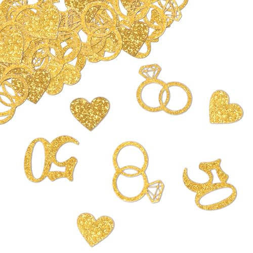 Tuzeliya Konfetti Goldene Hochzeit Deko 100 St Ck