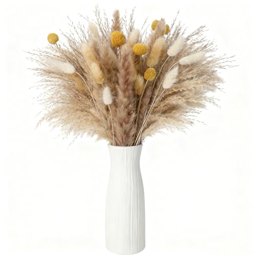 Patinadrift 55 St Ck Trockenblumenstrau Mit Vase Set