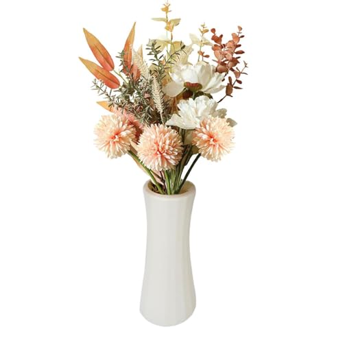 Riofogo Kunstblumen Mit Vase K Nstliche Pflanzen Blumen