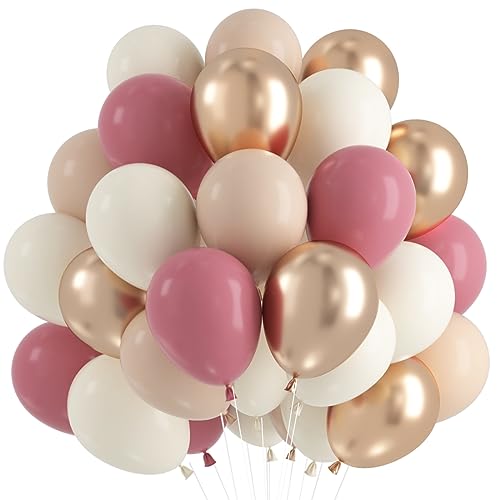 Luftballons Beige Altrosa 60 St Ck Retro Aprikose