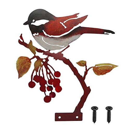 Caincay Metall Vogel Gartendeko Figuren Rost Vogel Gartendeko