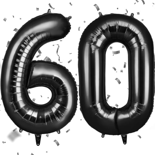 Offcup Luftballon Zahlen 60 Schwarz 60 Geburtstag Zahlen