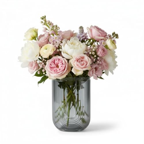 U F Rmige Blumenvase Glas 18 Cm Hoch