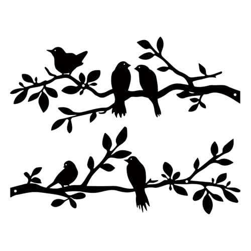 Estart Wanddekoration Mit V Geln Aus Metall 2