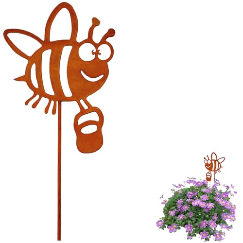 Ljevandria Gartenstecker Biene Rost Gartendeko F R Drau
