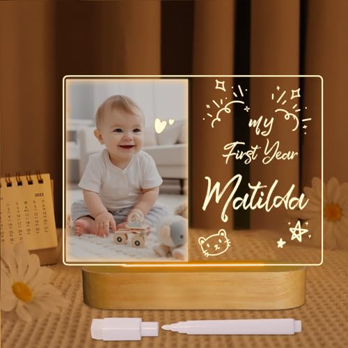 Coopark Led Notiztafel Nachtlicht Personalisierte Bilderrahmen Lampe Aus