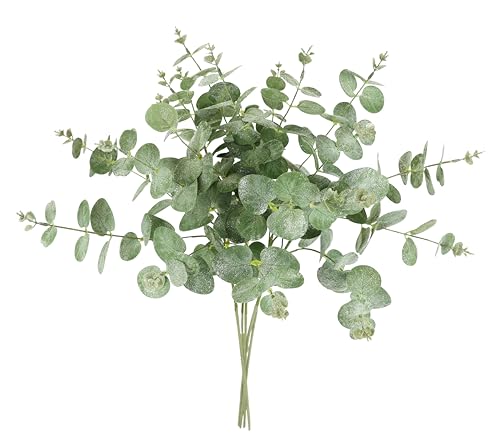 K Nstlicher Eukalyptuszweig Gefrostet 5er Set 60cm Dekozweig
