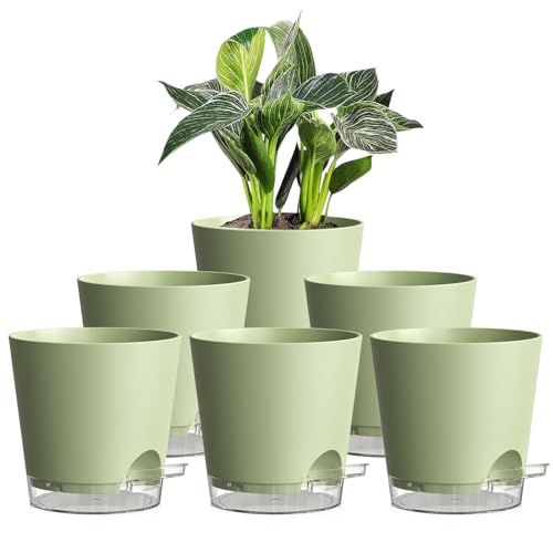 Homeuouz 6er Set Selbstbew Sserungstopf 15cm Blument Pfe