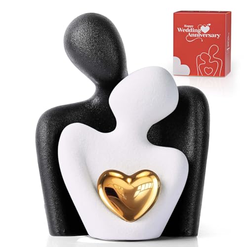 Romantische Paar Statue Wohnzimmer Deko Moderne Keramik Figuren