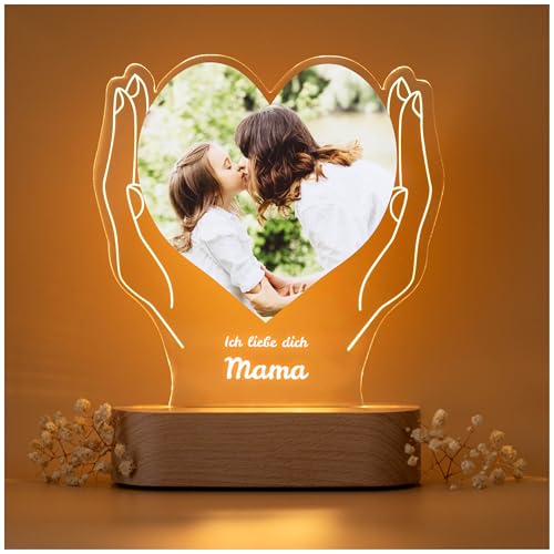 Geschenkfreude Personalisiertes Acrylglas Bild Mit Foto Nachtlicht Fotogeschenke