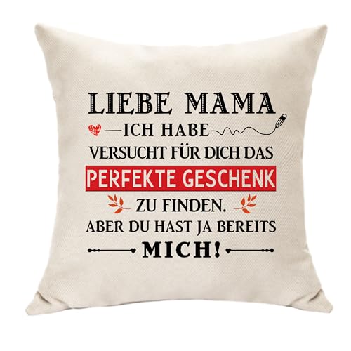 Hasodeo Liebe Mama Kissen Deko Kissenbezug Original Geschenke
