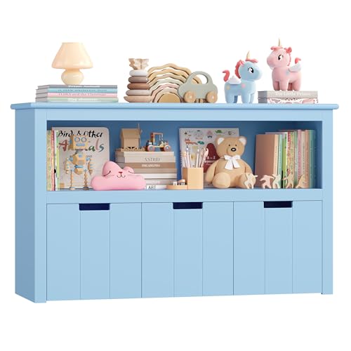 Forehill Kinderregal Mit Boxen Auf Rollen Spielzeug Aufbewahrung