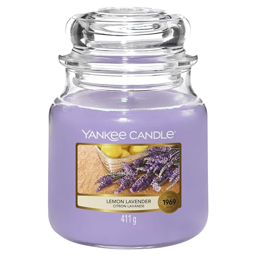 Yankee Candle Duftkerze Im Glas Mittelgro Lemon Lavender