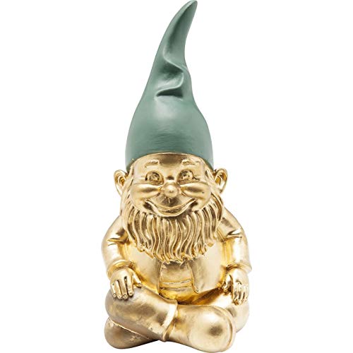 Kare Design Deko Figur Zwerg Sitting Gold Gr