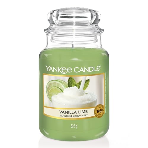 Yankee Candle Duftkerze Im Glas Gro Vanilla Lime