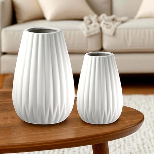 Gilde Deko Vasen Set 2 Teilig Matte Vase