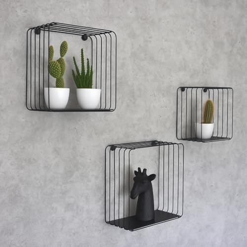 Galeara Design Wandregal Metall Schwarz Oder Wei Mit