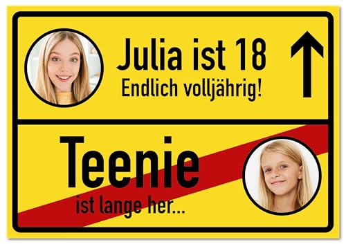 Geburtstag Schild Personalisiert Mit Fotos Texten Nach Wahl