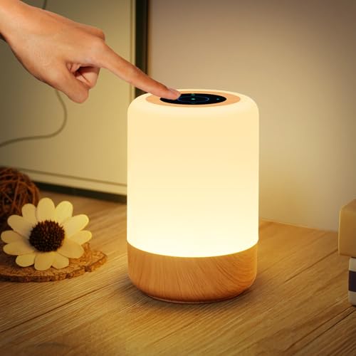 Dorifun Led Nachttischlampe Touch Dimmbar Usb Aufladbar Tischlampe
