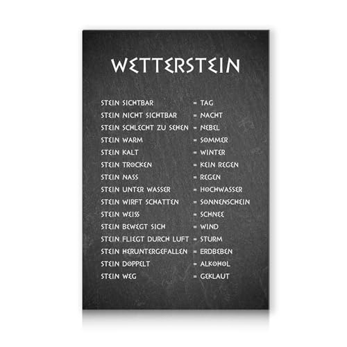 Wetterstein Wetterstation 20x30cm Alu Verbundplatte F R Garten