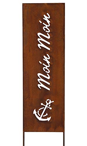 Schild Spruchtafel Gartenschild Edelrost Rostige Gartendeko 115cm Edelrost