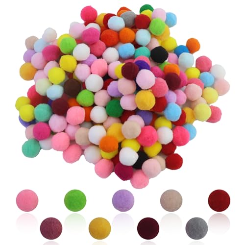 500 Bunte Pompons Zum Basteln 20 25mm Filzkugeln