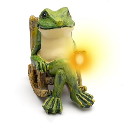 Tnsland Frosch Deko Solar Tiere F R Au