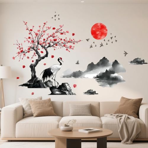 Milaosk Wandtattoo Wandaufkleber Xxl Blumen Baum Ast Wandsticker
