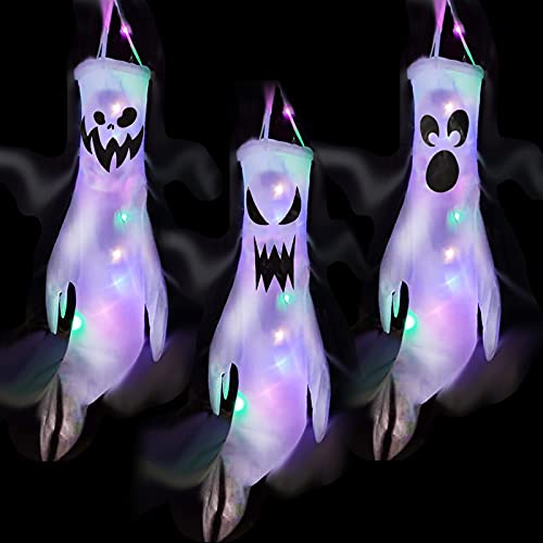 3 St Ck Halloween Deko Geist Mit Bunt