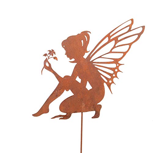 Unus Gartenstecker Elfe Sitzend Mittel Gartendeko F R