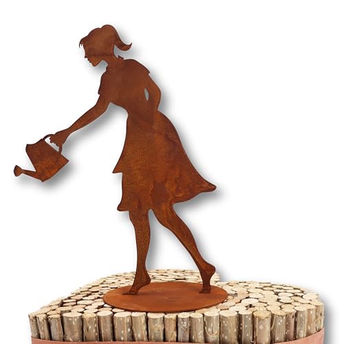 Rostikal Gartenfigur G Rtnerin 40 Cm Perfekte Rostige