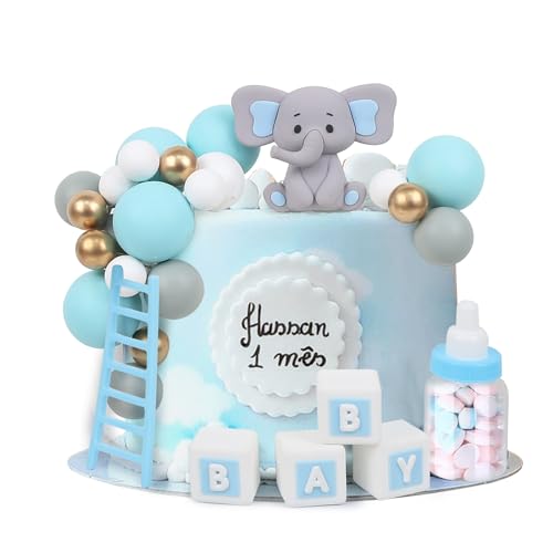 Lardux 24 St Ck Tortendeko Elefant Babyparty Kuchen